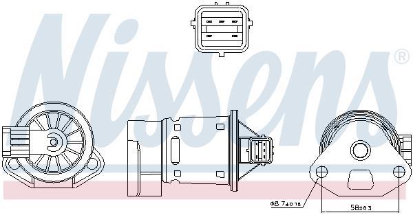 Vanne EGR NISSENS 98246