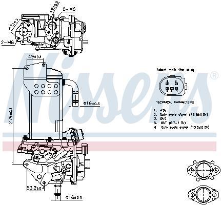 Module-EGR NISSENS ref. 98325
