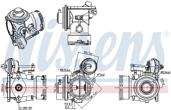Vanne EGR NISSENS 98346