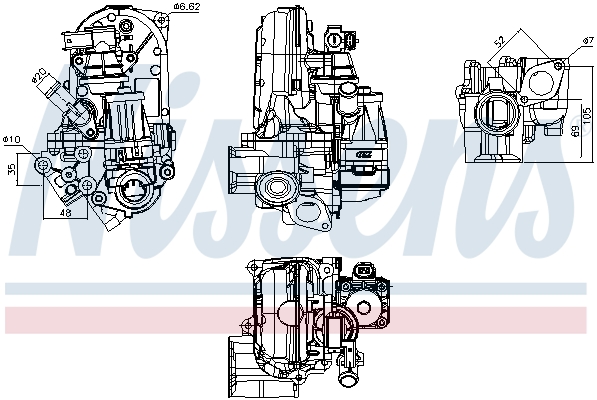 Vanne EGR NISSENS 98380