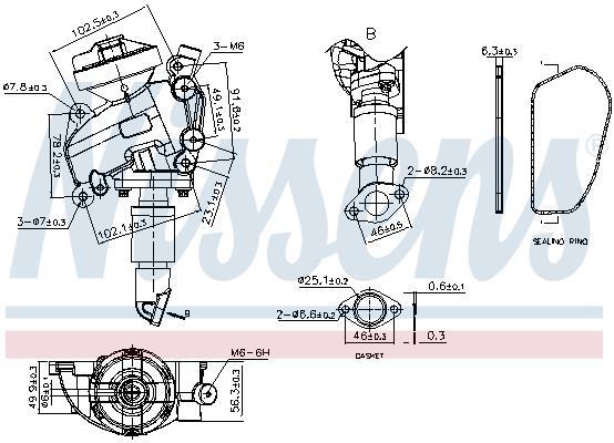 Vanne EGR NISSENS 98415