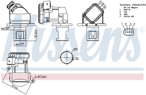 Vanne EGR NISSENS 98438