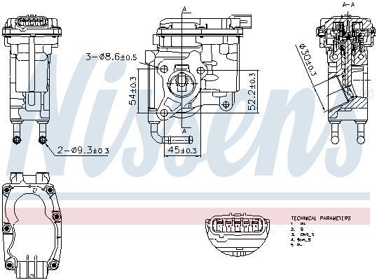 Vanne EGR NISSENS 98507
