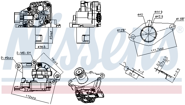 Vanne EGR NISSENS 98549