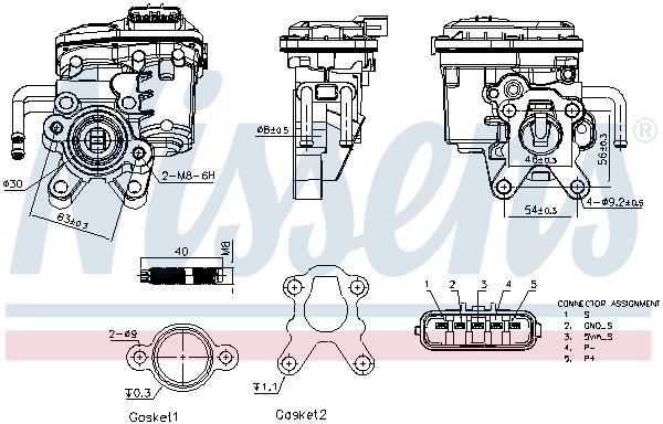 Válvula EGR NISSENS ref. 98555