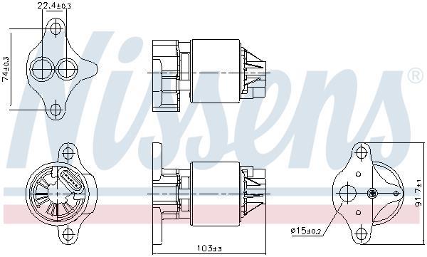 Vanne EGR NISSENS 98560