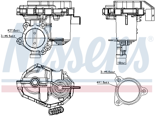 Vanne EGR NISSENS 98563
