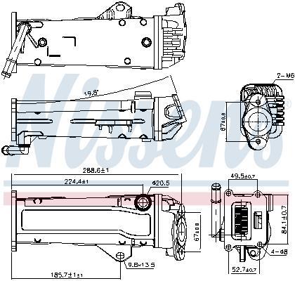 Radiador válvula egr NISSENS ref. 989284
