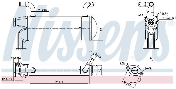 Radiador válvula egr NISSENS ref. 989327