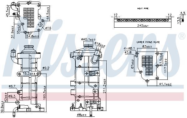 Radiador válvula egr NISSENS ref. 989374