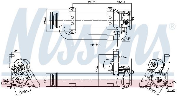 Radiador válvula egr NISSENS ref. 989398
