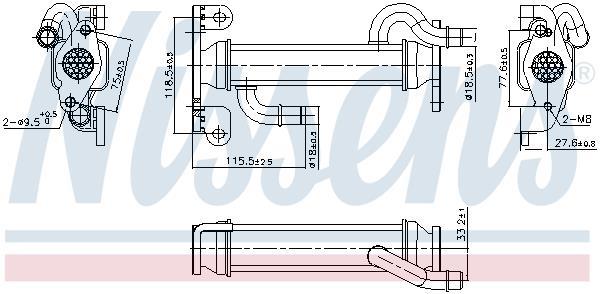 Radiador válvula egr NISSENS ref. 989400