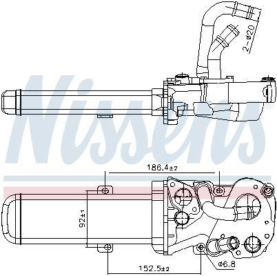 Radiador válvula egr NISSENS ref. 989412