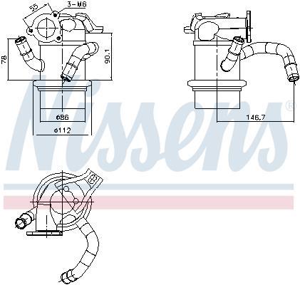 Radiador válvula egr NISSENS ref. 989421