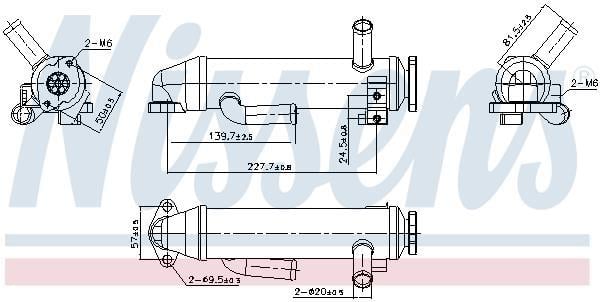 Radiador válvula egr NISSENS ref. 989430