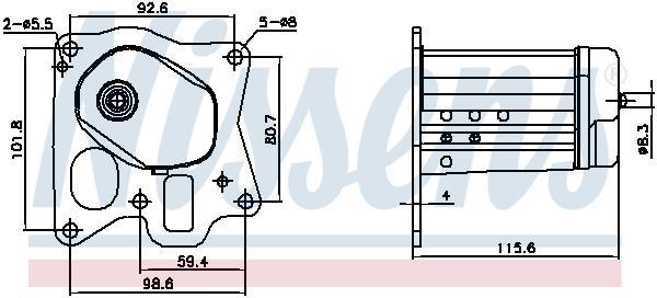 Radiador válvula egr NISSENS ref. 989455