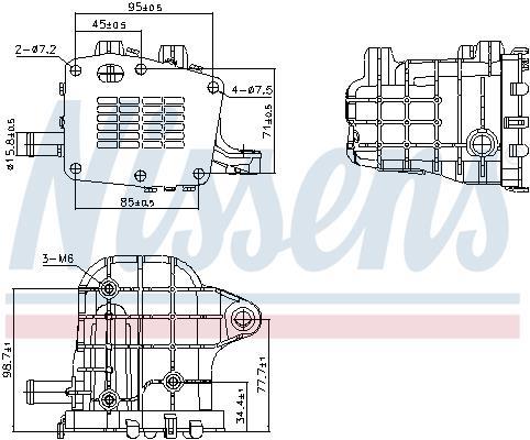 Radiador válvula egr NISSENS 989481