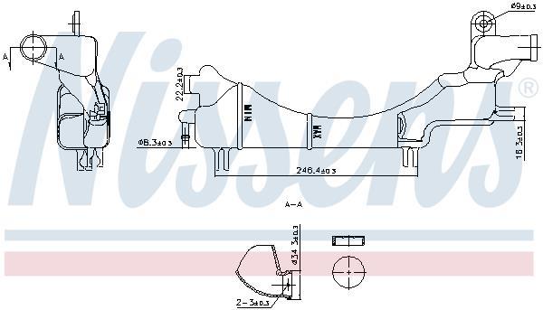 Vase d'expansion, liquide de refroidissement (Réservoir liquide de refroidissement) NISSENS ref. 996334