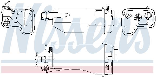 Vase d'expansion, liquide de refroidissement (Réservoir liquide de refroidissement) NISSENS ref. 996361