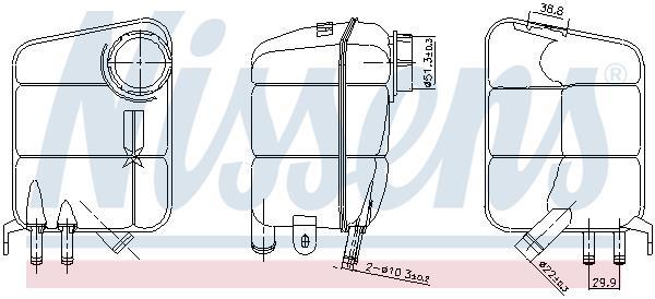 Vase d'expansion, liquide de refroidissement (Réservoir liquide de refroidissement) NISSENS ref. 996381