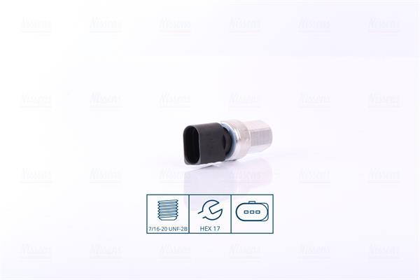 Pressostat, climatisation NISSENS ref. 301098