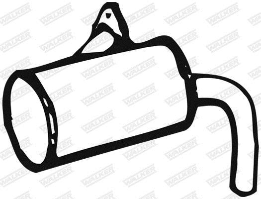 Silencieux avant (Pare flamme) WALKER ref. 01681