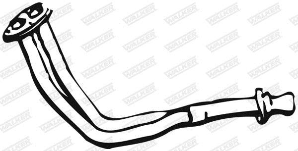 Tuyau d'échappement (Tuyau d'échappement) WALKER 01754