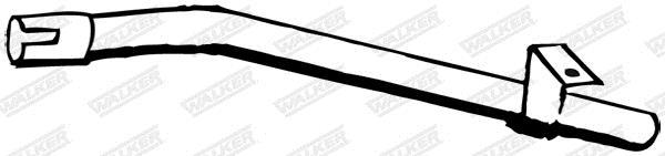 Tuyau d'échappement (Tuyau d'échappement) WALKER 01770