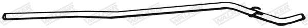 Tuyau d'échappement (Tuyau d'échappement) WALKER 01809