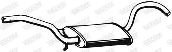 Silencieux central (Intermédiaire) WALKER ref. 02505