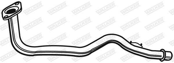 Tuyau d'échappement (Tuyau d'échappement) WALKER 02980