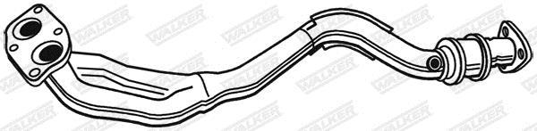 Tuyau d'échappement (Tuyau d'échappement) WALKER 03136