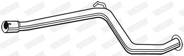 Tuyau d'échappement (Tuyau d'échappement) WALKER 04068