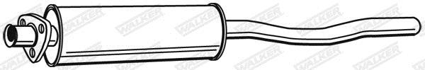 Silencieux avant (Pare flamme) WALKER 04252