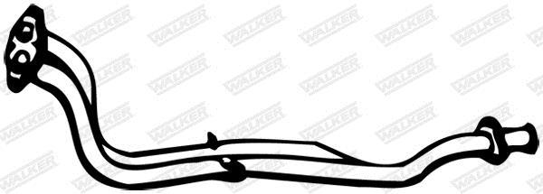 Tuyau d'échappement (Tuyau d'échappement) WALKER 04301