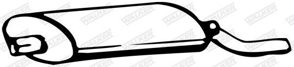 Silenciador trasero WALKER 04773