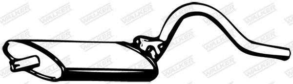Silencieux central (Intermédiaire) WALKER ref. 04860