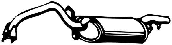 Silencieux arrière WALKER 06532