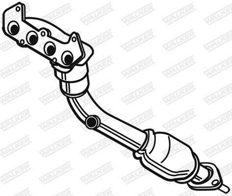 Tuyau d'échappement (Tuyau d'échappement) WALKER ref. 06836