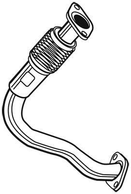 Tuyau d'échappement WALKER 07181