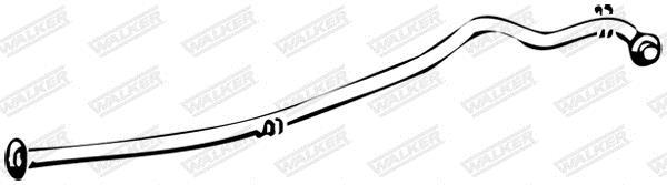 Tuyau d'échappement (Tuyau d'échappement) WALKER 07556