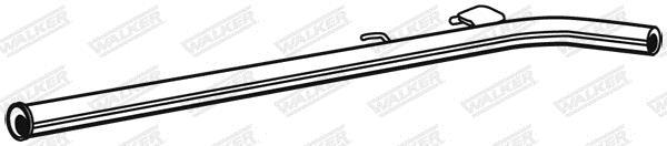 Tuyau d'échappement (Tuyau d'échappement) WALKER 07598