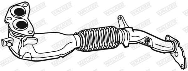 Tuyau d'échappement (Tuyau d'échappement) WALKER ref. 07798