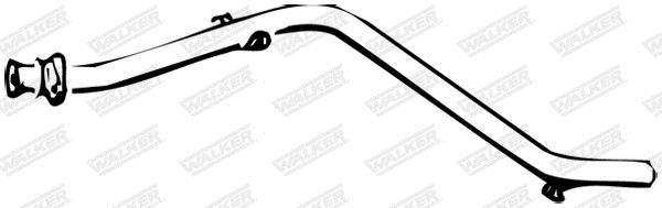 Tuyau d'échappement (Tuyau d'échappement) WALKER 08604