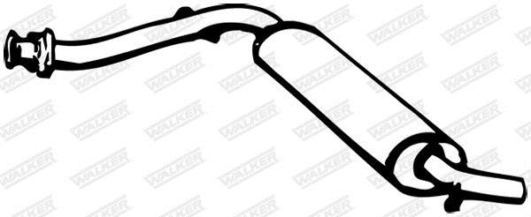 Silencieux avant (Pare flamme) WALKER ref. 08666