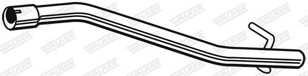 Tuyau d'échappement (Tuyau d'échappement) WALKER ref. 09249