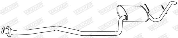 Silenciador trasero WALKER 09616