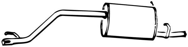 Silencieux arrière WALKER 09660