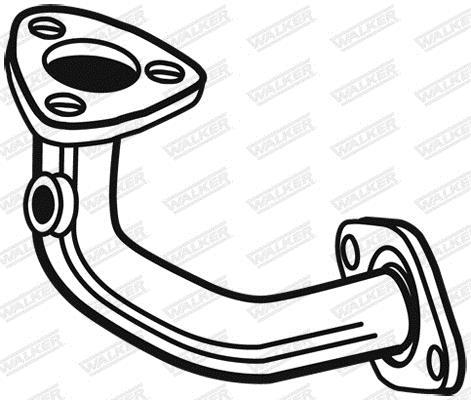 Tuyau d'échappement (Tuyau d'échappement) WALKER ref. 09984