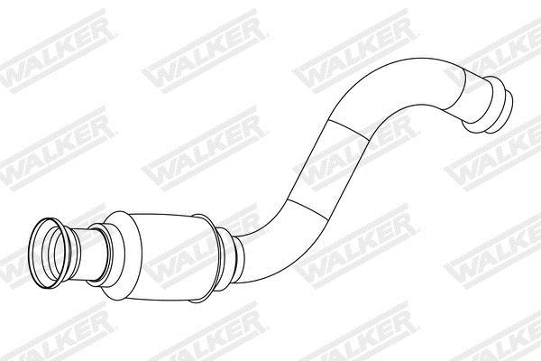 Tuyau d'échappement (Tuyau d'échappement) WALKER ref. 10852